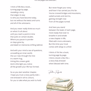 A reflective poetry print about new beginnings. A meaningful gift for fresh starts, graduations and life changes.